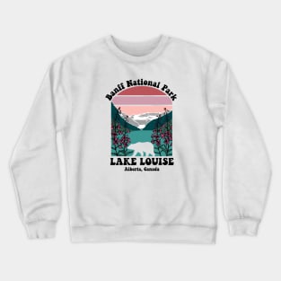 Retro Banff National Park Crewneck Sweatshirt